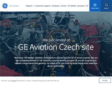 Tablet Screenshot of geaviation.cz